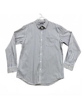 Van Heusen Traveler Plaid Button Down Shirt Men's M 15-15.5